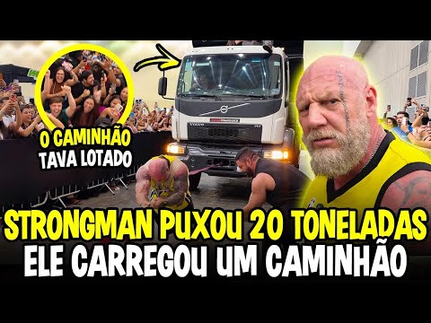 STRONGMAN MARCOS FERRARI TOWED A 20-TON TRUCK | PANTERA WAS SURPRISED