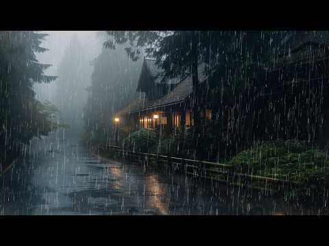 Rain Sounds For Sleeping - 99% Instantly Fall Asleep With Rain And Thunder Sound At Night,ASMR #167