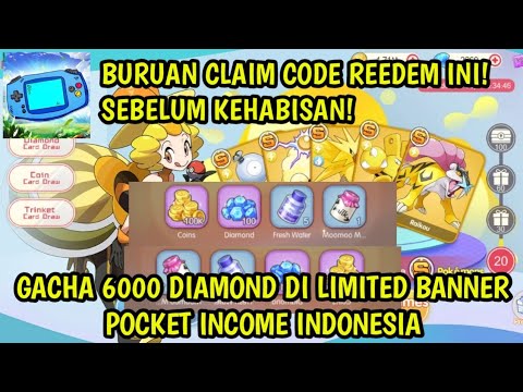 Bagi Bagi Gift Code! Buruan Klaim! + Gacha 6000 Diamond Limited Banner || Pocket Income