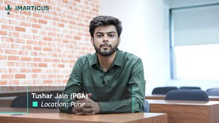 Tushar Jain Student Speaks | Imarticus Learning Reviews | Success Story