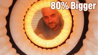 I made 80% Bigger Microwave Kiln