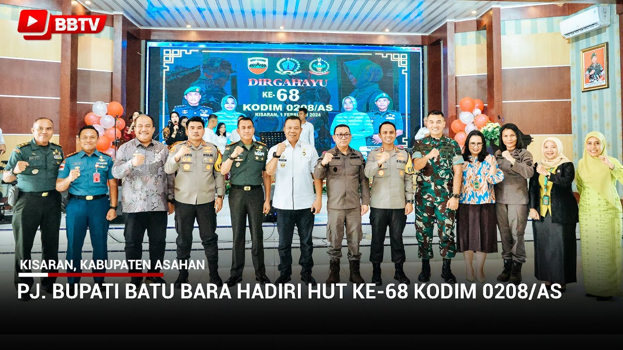 PJ BUPATI BATU BARA HADIRI HUT KE 68 KODIM 0208 AS