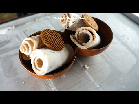 Parle Happy Happy Choco Chip Cookies Milk Ice Cream Roll