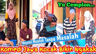 Download lagu KOMEDI JAWA KOCAK BIKIN NGAKAK‼️ YU CEMPLON MENGATASI MASALAH TANPA MASALAH mp3