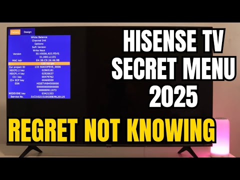 How to Access Hisense TV Service Menu Settings 2025 | Secret Code