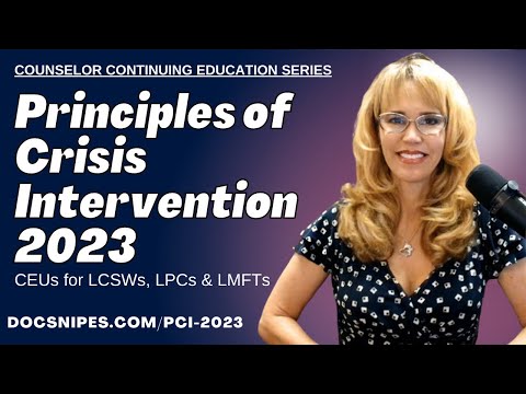 Principles of Crisis Intervention 2023 | Counselor Continuing Education