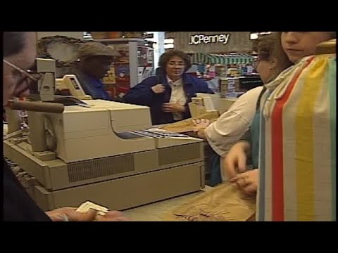 Century III Mall busy holiday shopping in 1994