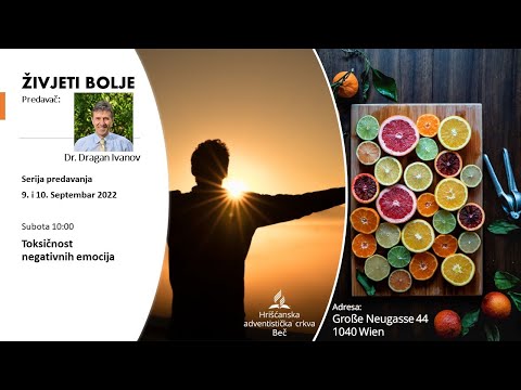 Dr. Dragan Ivanov - TOKSIČNOST NEGATIVNIH EMOCIJA - Subota 10.09.2022