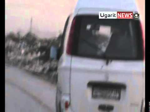 النقيب مأمون كلزي قائد سرية سجيل كتيبة الأبابيل في حلب يؤدب الشبيح سمير أبو خشبة في حلب