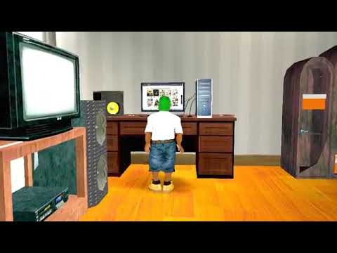 CJ JUNIOR Y LA VECINA QUEDAN SOLOS EN CASA GTA SAN ANDREAS LOQUENDO