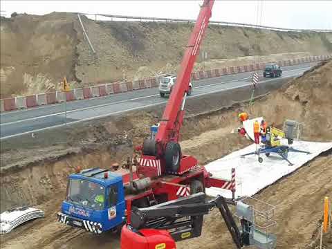 Odcinek I S5 - betonowanie w m. Sulnówko, demontaż słupów (obwodnica m.Świecie)