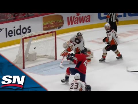Tom Wilson Buries His 100th Career Goal Against The Ducks
