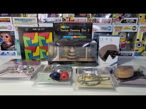 4K Puzzle Master Sent Me Some Cool Puzzles! Tower of Hanoi, Cast Cake, "E" puzzle, Balancing Act...