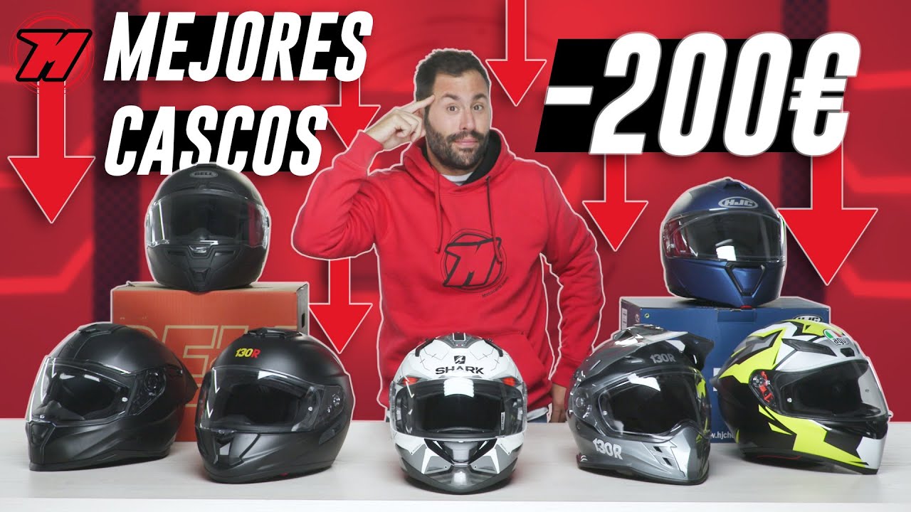 ??TOP 7 mejores CASCOS DE MOTO POR menos de 200 euros ??