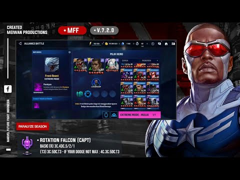Falcon A New Meta ? Falcon T3 CTP Rage Abx Speed Hero Paralyze Season - Marvel Future Fight