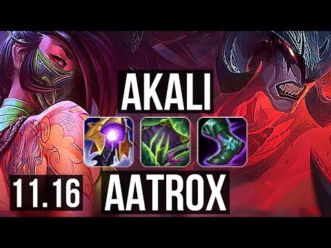 AKALI vs AATROX (TOP) | 2.8M mastery, 7/1/7, 600+ games | KR Diamond | v11.16