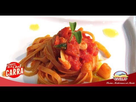 Ricetta Fettuccine con zucchine e gamberetti dello Chef Carra | Divella