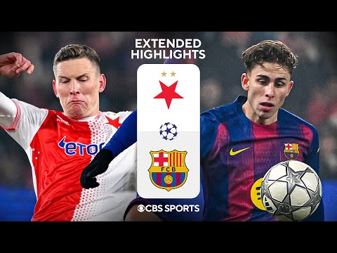 Slavia Praha vs. Barcelona: Extended Highlights | UCL League Phase MD 7 | CBS Sports Golazo