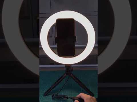 Кольцевой светильник на штативе для селфи d=16 см