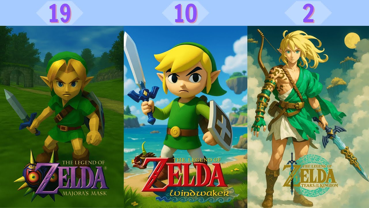 ゼルダの伝説 売上ランキング（世界販売本数）