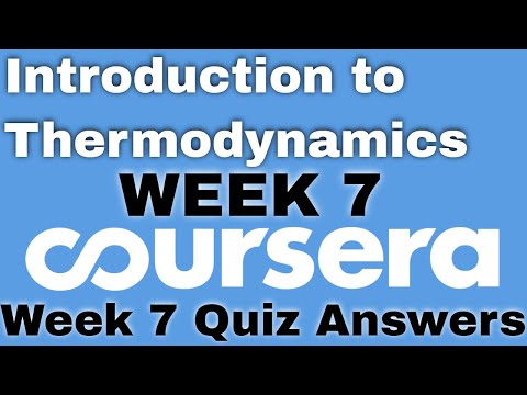 Introduction to Thermodynamics Transferring Energy from Here to There week 1 coursera quiz answers