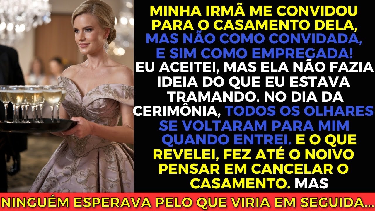 Minha irmã me convidou para o casamento dela, mas não como convidada, e sim como EMPREGADA!