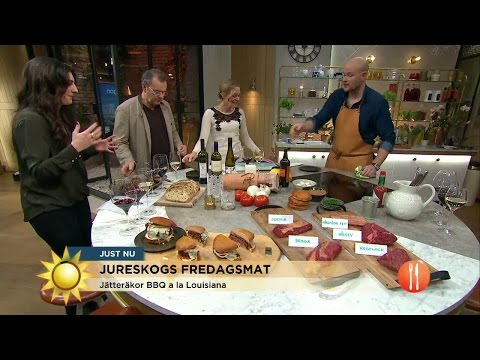 Jureskogs fredagsmat och vin med Maya Samuelsson - Nyhetsmorgon (TV4)