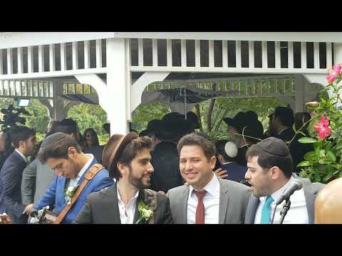 Levin Family, Carlebach style Chuppa