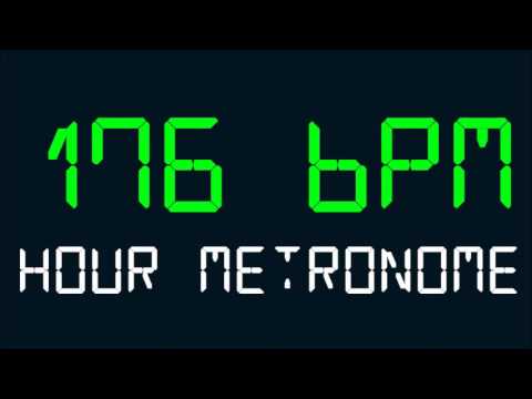 176 BPM (Beats Per Minute) Hour Metronome