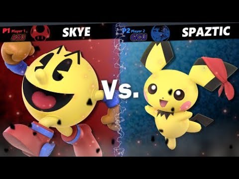 CSAQ: SAK Tournament - Skye (Pac-Man) vs Spaztic (Pichu)
