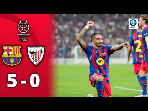 Prime-Barça überrollt Athletic! Raphinha & Co. im Supercup-Finale | FC Barcelona - Athletic Bilbao