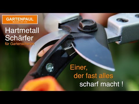 Gartenschere schleifen bzw. schärfen - der ideale Gartenpaul Schleifer, Schritt für Schritt erklärt!