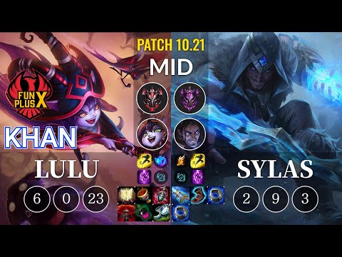 FPX Khan Lulu vs Sylas Mid - KR Patch 10.21