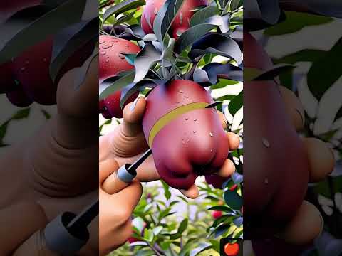 Delicious red apple cutting lala apple #appolitics #fyp #shortsfeed