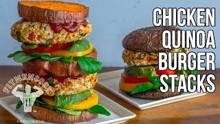 How to Make Chicken Quinoa Burgers for Fat Loss or Hardgainer / Hamburguesa de Pollo y Quinua