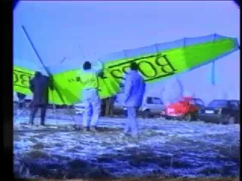 Hang glider jump from balloon Slovenia