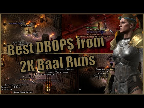Best DROPS from 2000 Hardcore Baal Runs (Diablo 2 Resurrected/SinglePlayer)