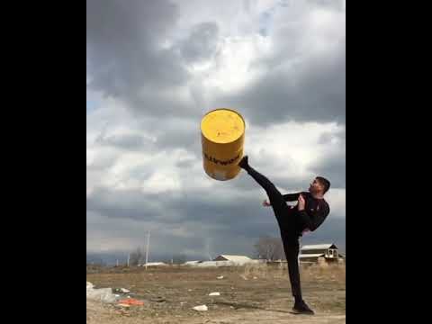 Stopping A Barrel With A Kick #Shorts