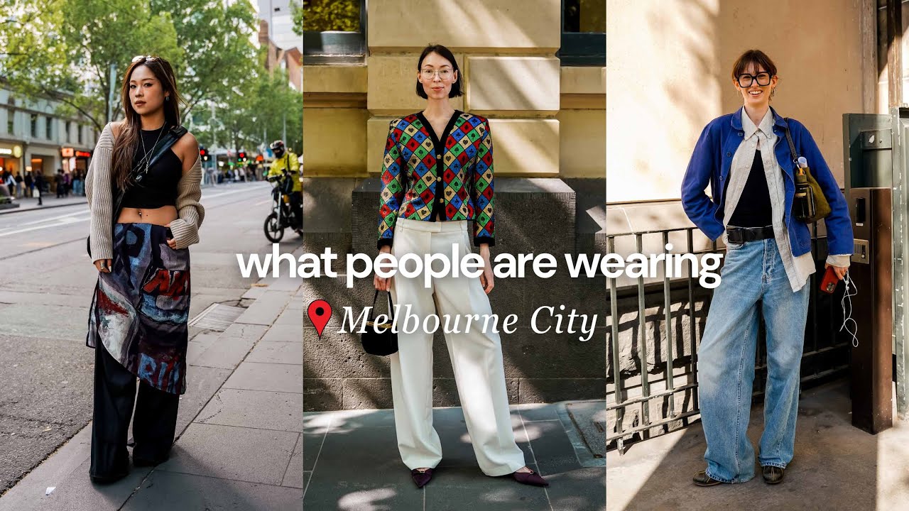 What are people wearing in Melbourne, Australia?