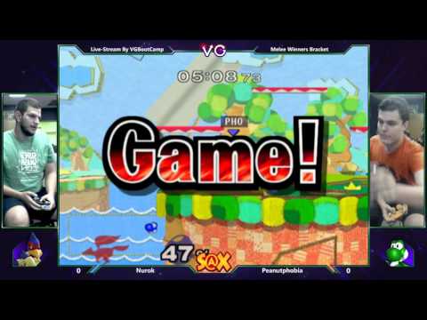 S@X 115 - Peanutphobia (Yoshi) Vs. Nurok (Falco) SSBM Tournament - Smash Melee