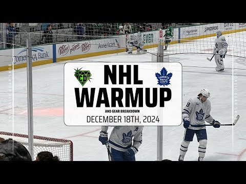 NHL Warmup & Gear Breakdown | Toronto Maple Leafs | Joseph Woll & Dennis Hildeby