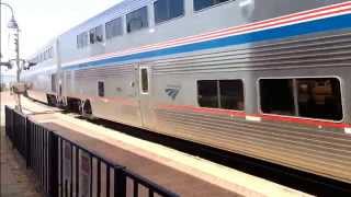 preview picture of video 'Amtrak's California Zephyr at Mendota, IL'