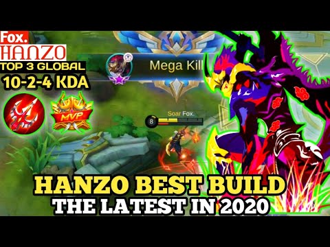 HANZO BEST BUILD IN 2020 | TOP GLOBAL HANZO Fox. - MOBILE LEGENDS