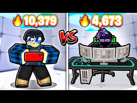 1v1ed the BEST MOBILE PLAYER in Roblox Rivals!