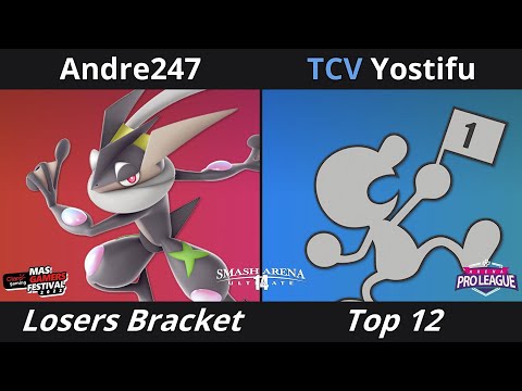 SAU14: Top12 Losers - Andre247 (Greninja) Vs. TCV| Yostifu (G&W, Falco, Ness)