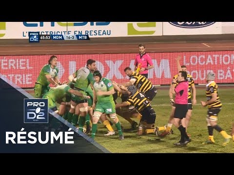 PRO D2 - Résumé Mont-de-Marsan-Montauban: 16-10 - J22 - Saison 2018/2019