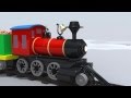 Trains for Children: Little Red train ABC 