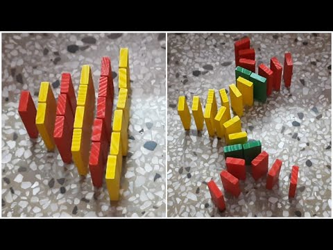 Split technique with dominoes - 2 ways || Domino#3squad ||