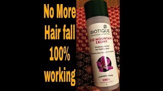 100% No Hair fall| review on Biotique bio mountain ebony serum||Nikkie Beauty by Grace