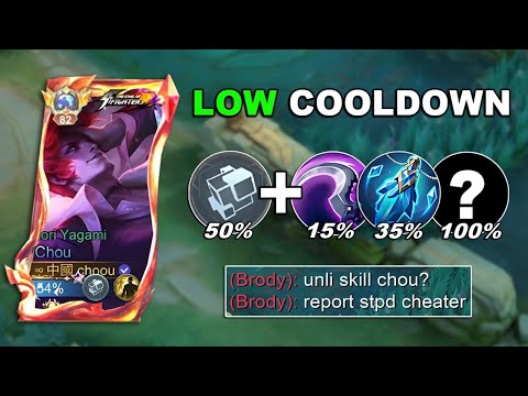 40% COOLDOWN BUILD IS PERFECT BUILD FOR CHOU 2025 (thank you moonton) - Mobile Legends
